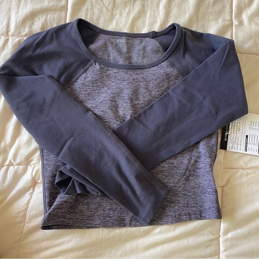 NWT BeyondYoga Spacedye Longsleeve Crop